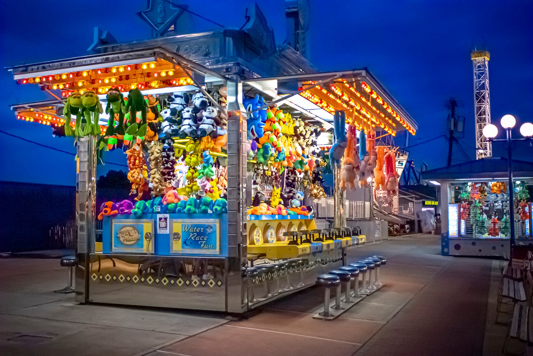 A slow night at the Keansburg Amusement Park