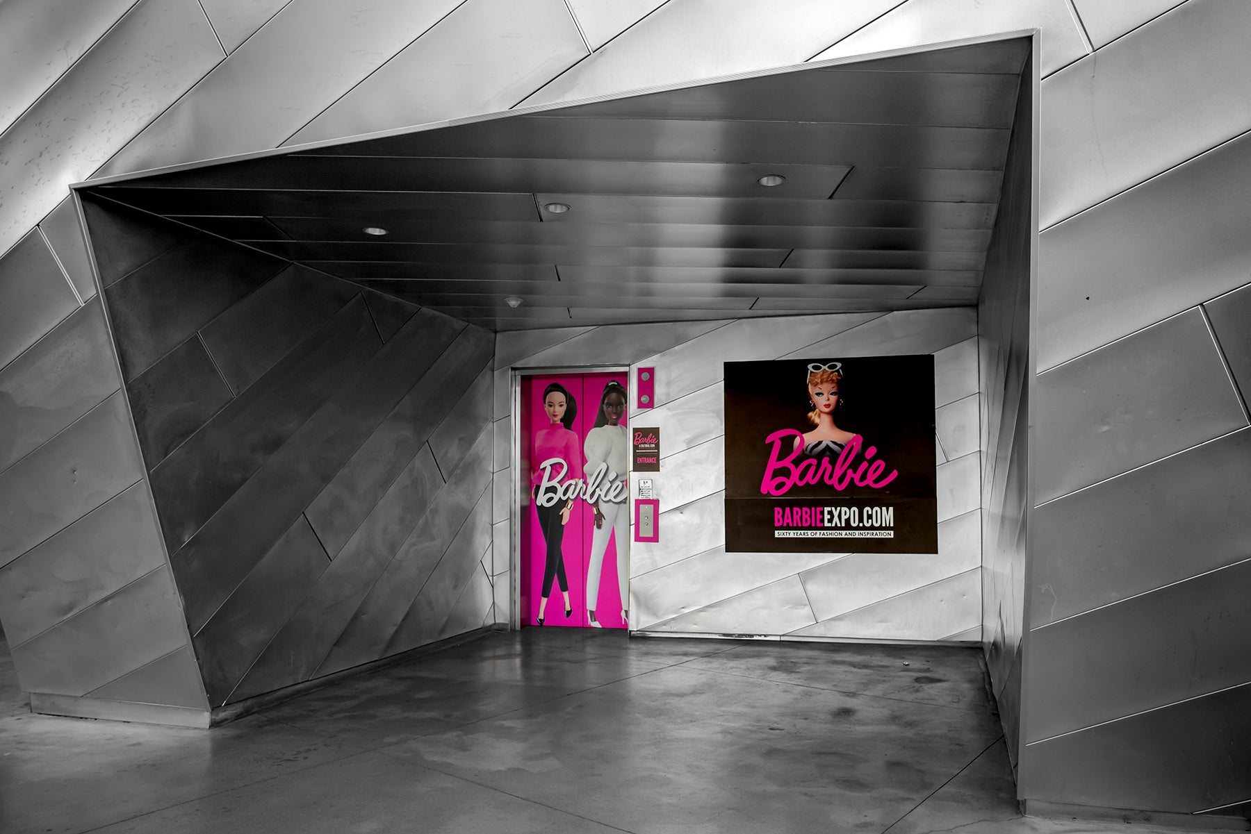 Entrance to the Barbie Expo in Las Vegas.