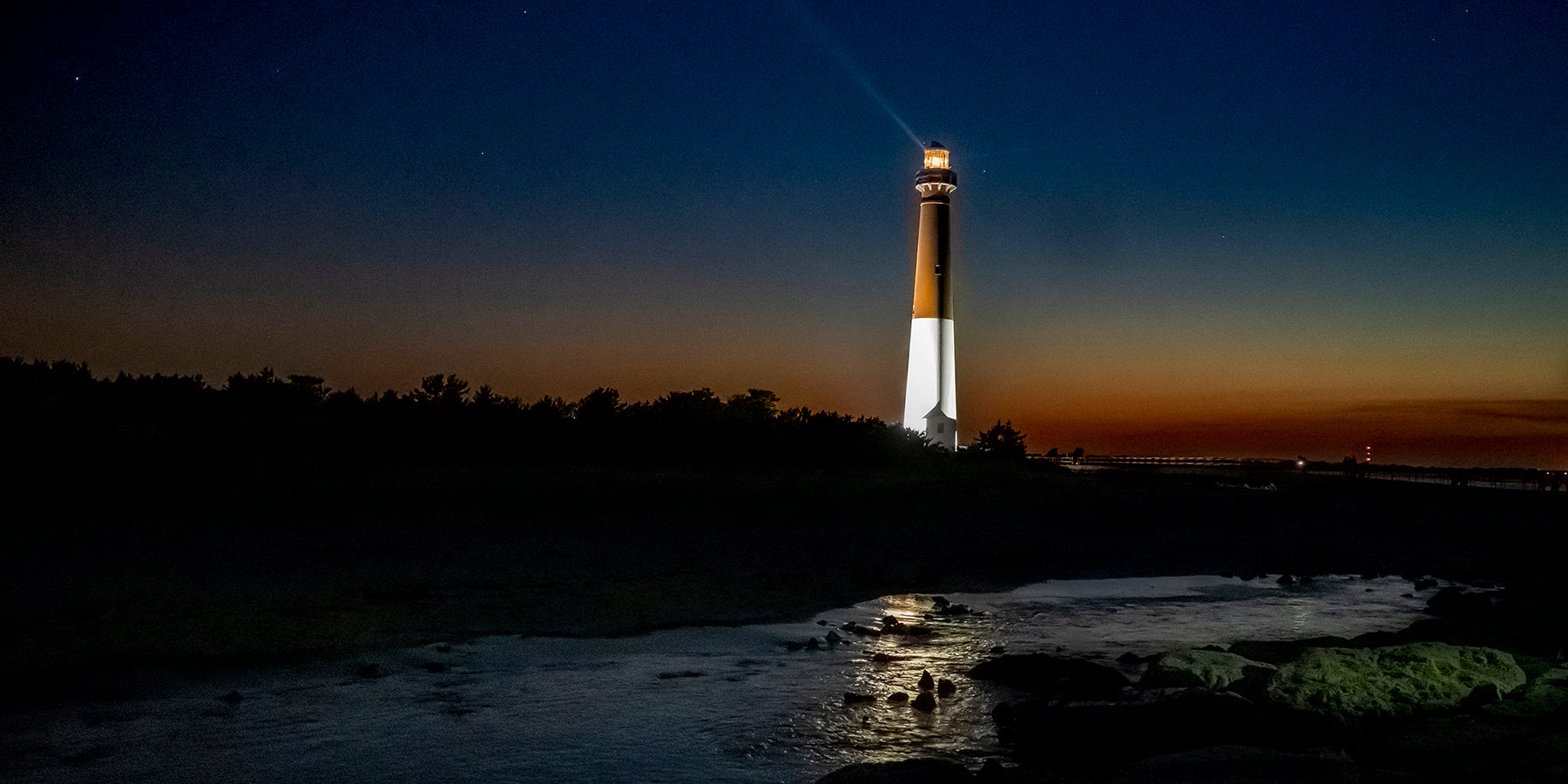 Barnegat Light at Sunset