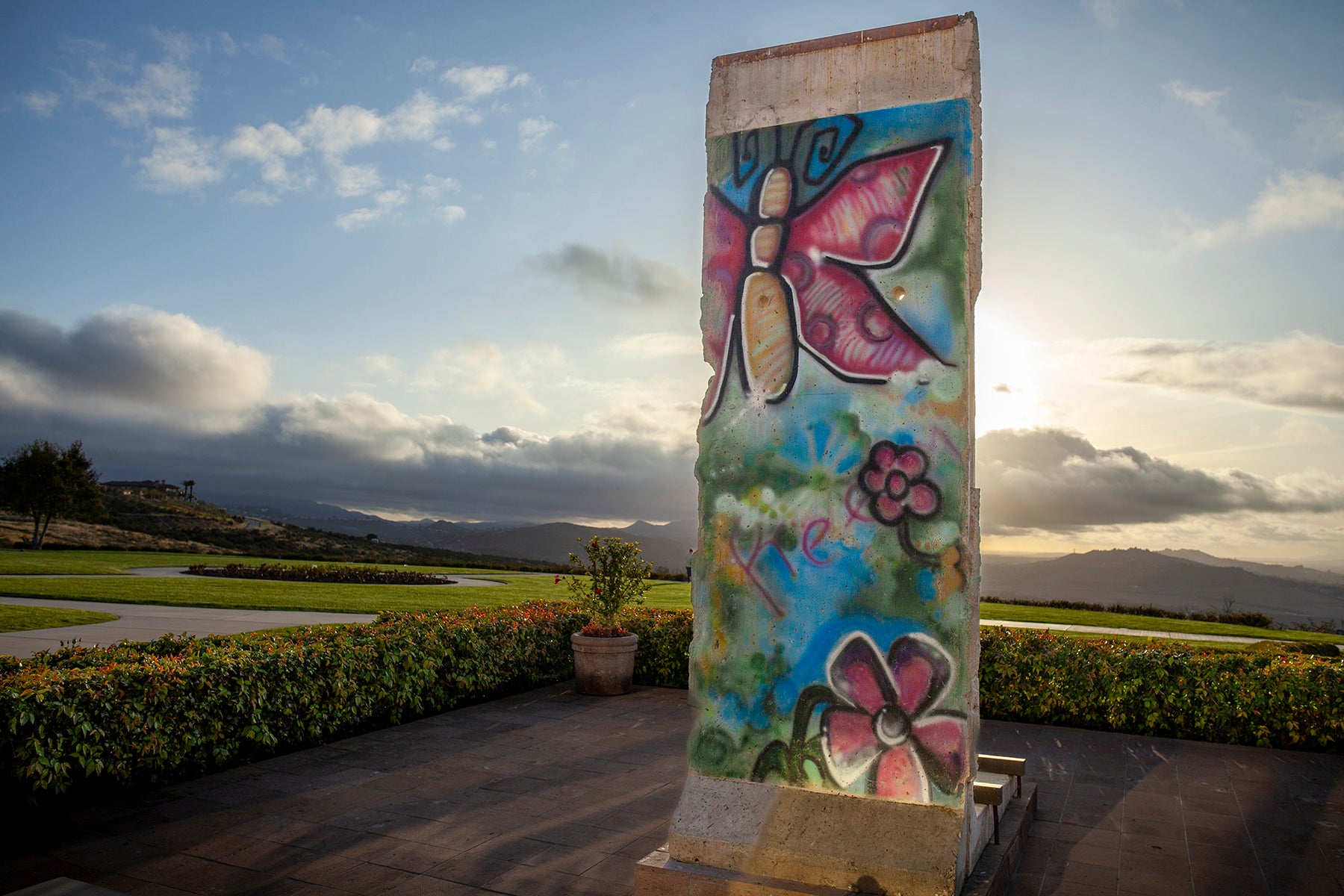 Berlin wall at the Reagan Library