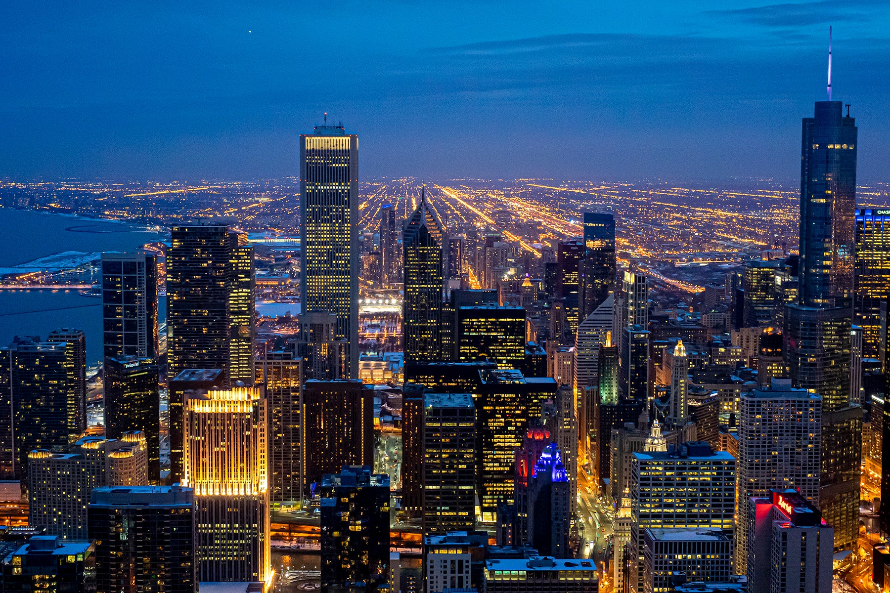 A view of the Chicago Skyline