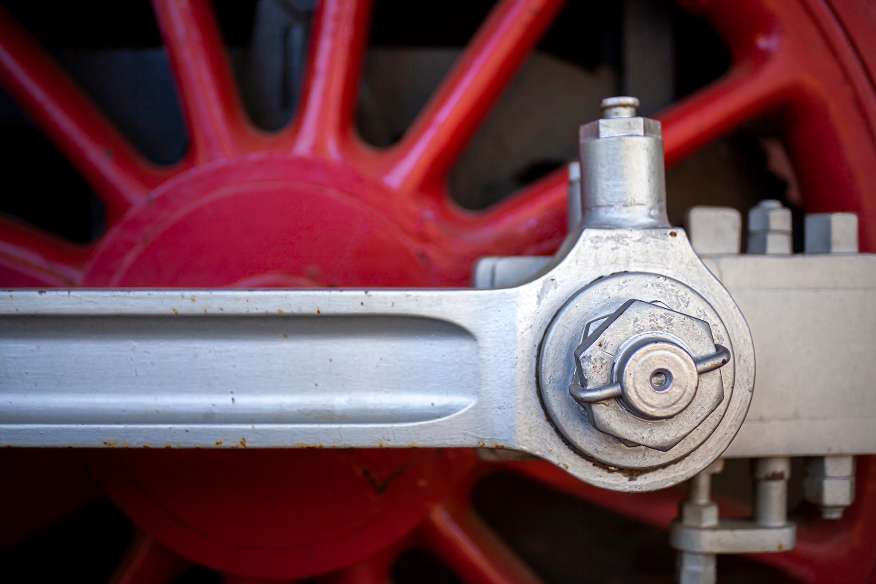 Drive wheels of the Conrock 1 locomotive