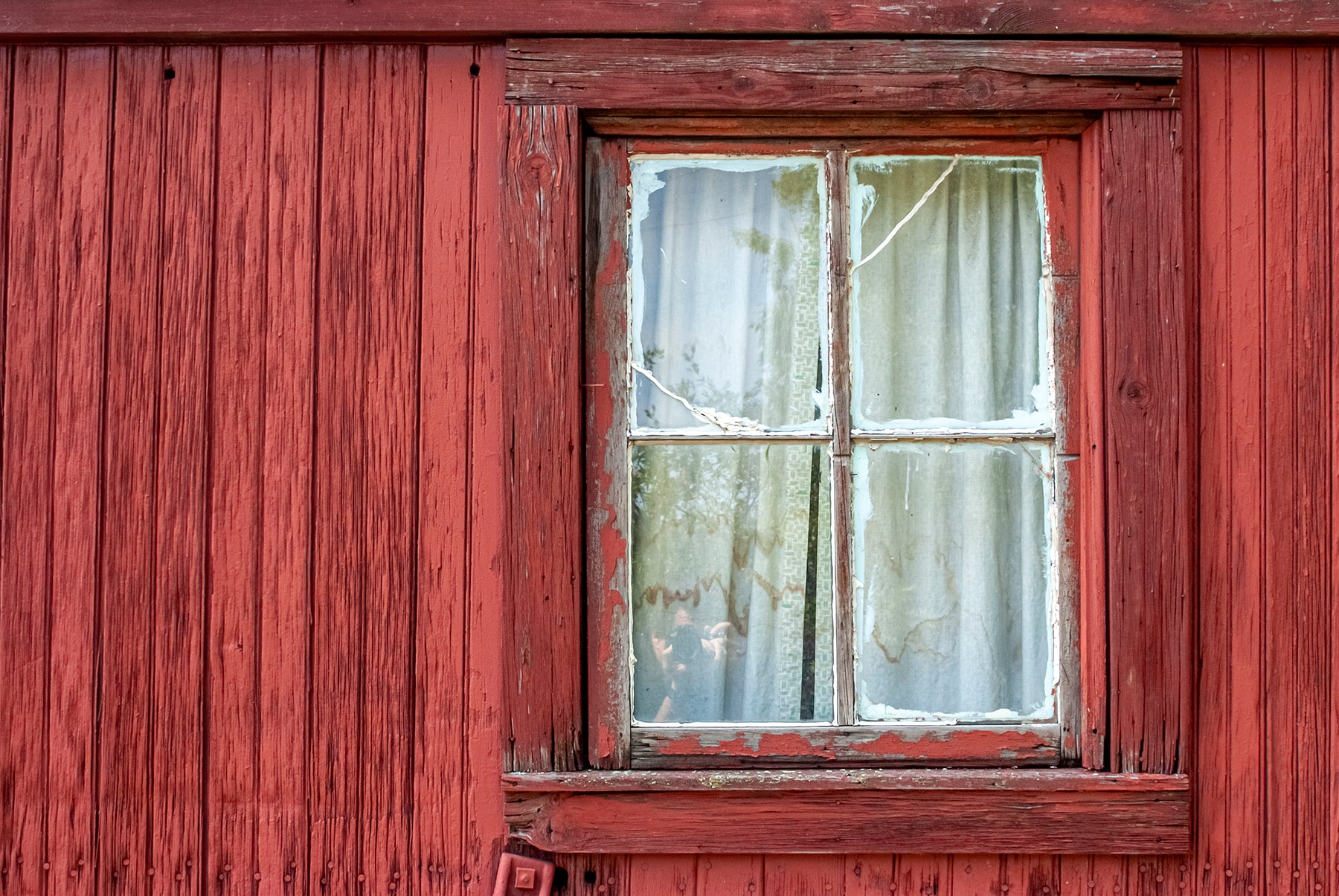 Window on a D&RGW bunk car