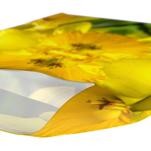 Headband with daffodil design