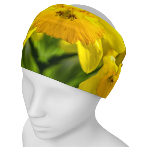 Headband with daffodil design