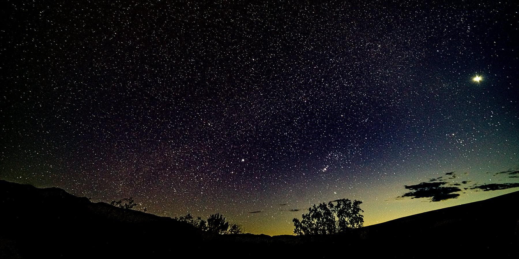 The night sky in Death Valley National Park