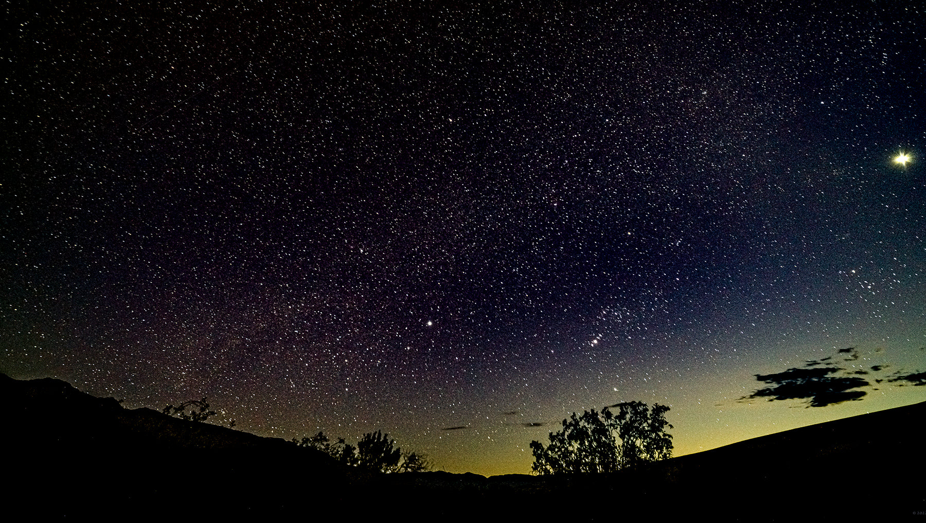 The night sky in Death Valley National Park