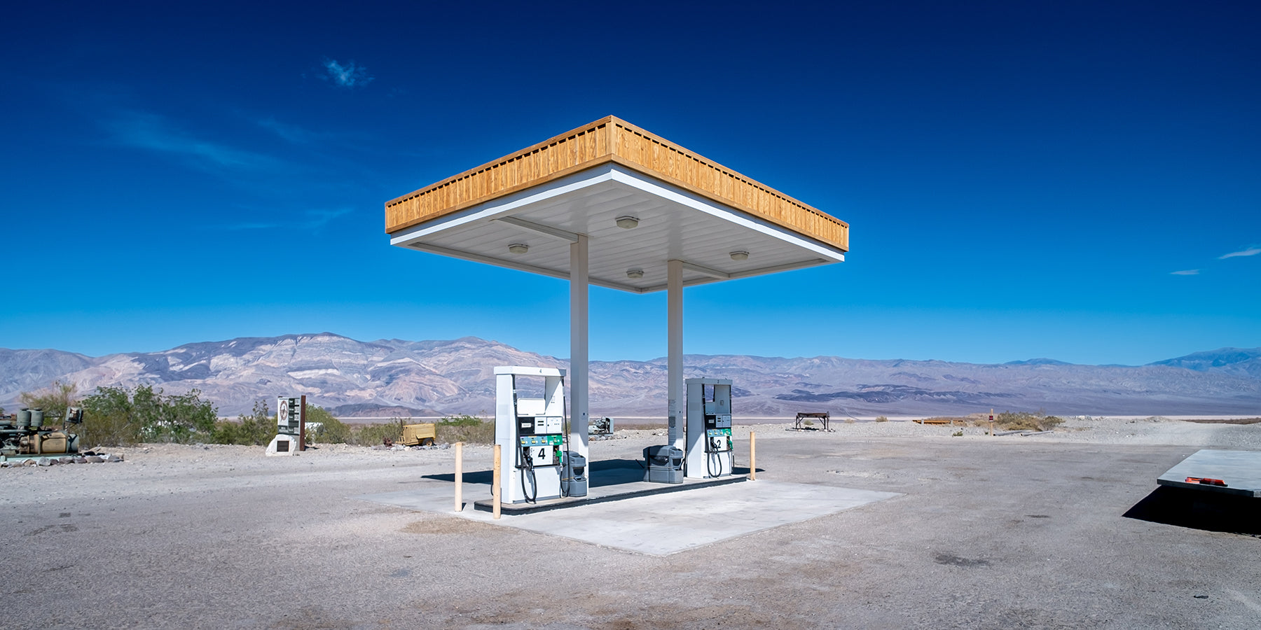 Gas station in Stovepipe Wells, California