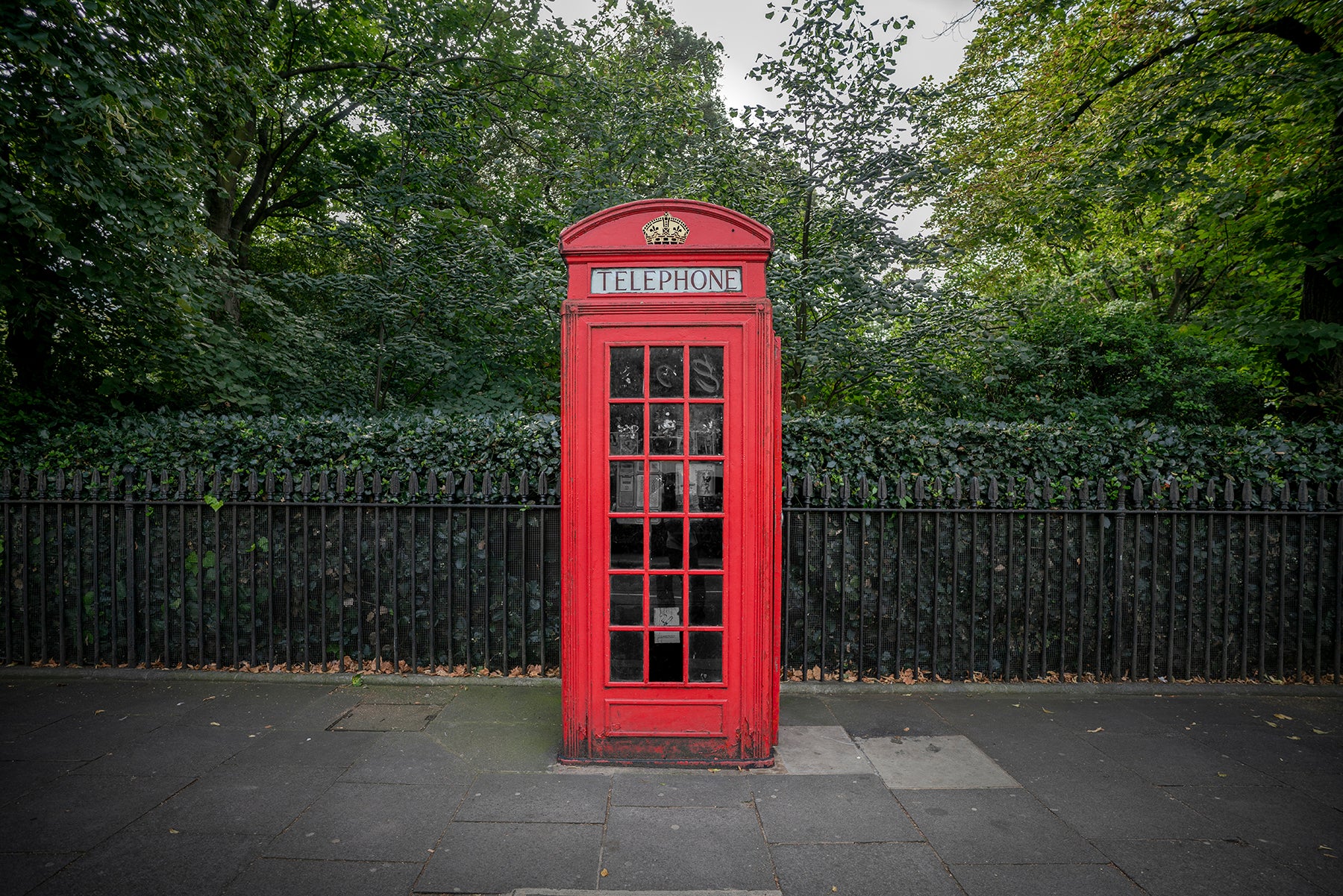 British telephone booth