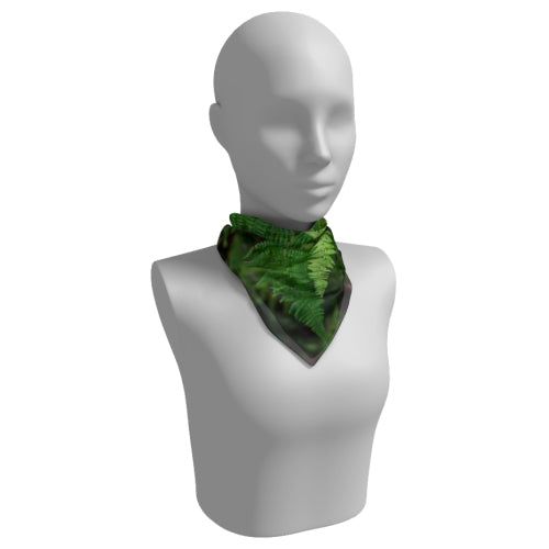 Scarf with abstract fern design