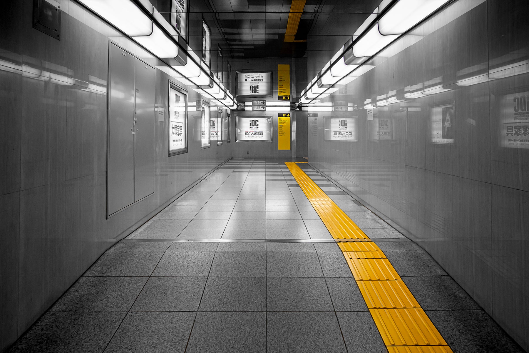 Ginza subway line in Tokyo