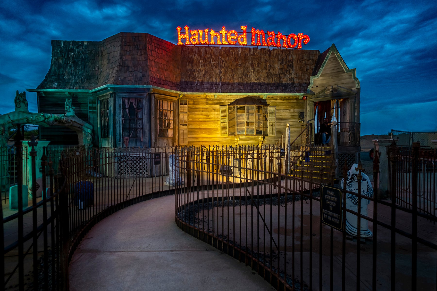 Haunted Manor attraction at the Keansburg Amusement Park