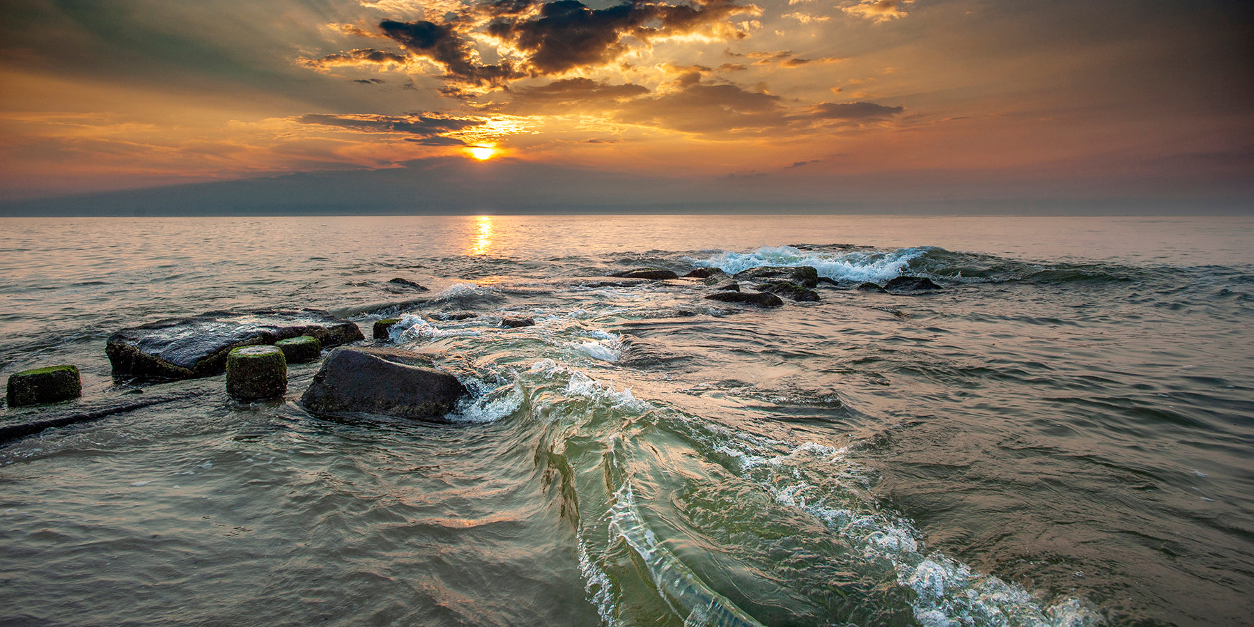 Sunrise over the Atlantic Ocean on Long Beach Island, NJ