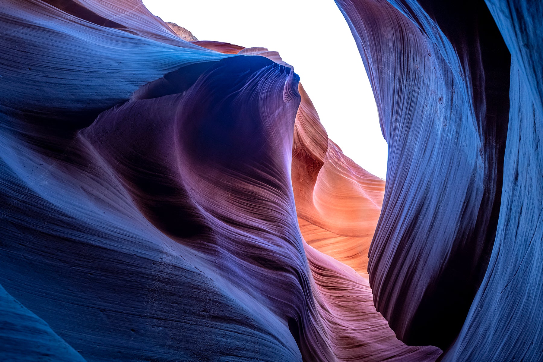 Lower Antelope Canyon, Blue Wave