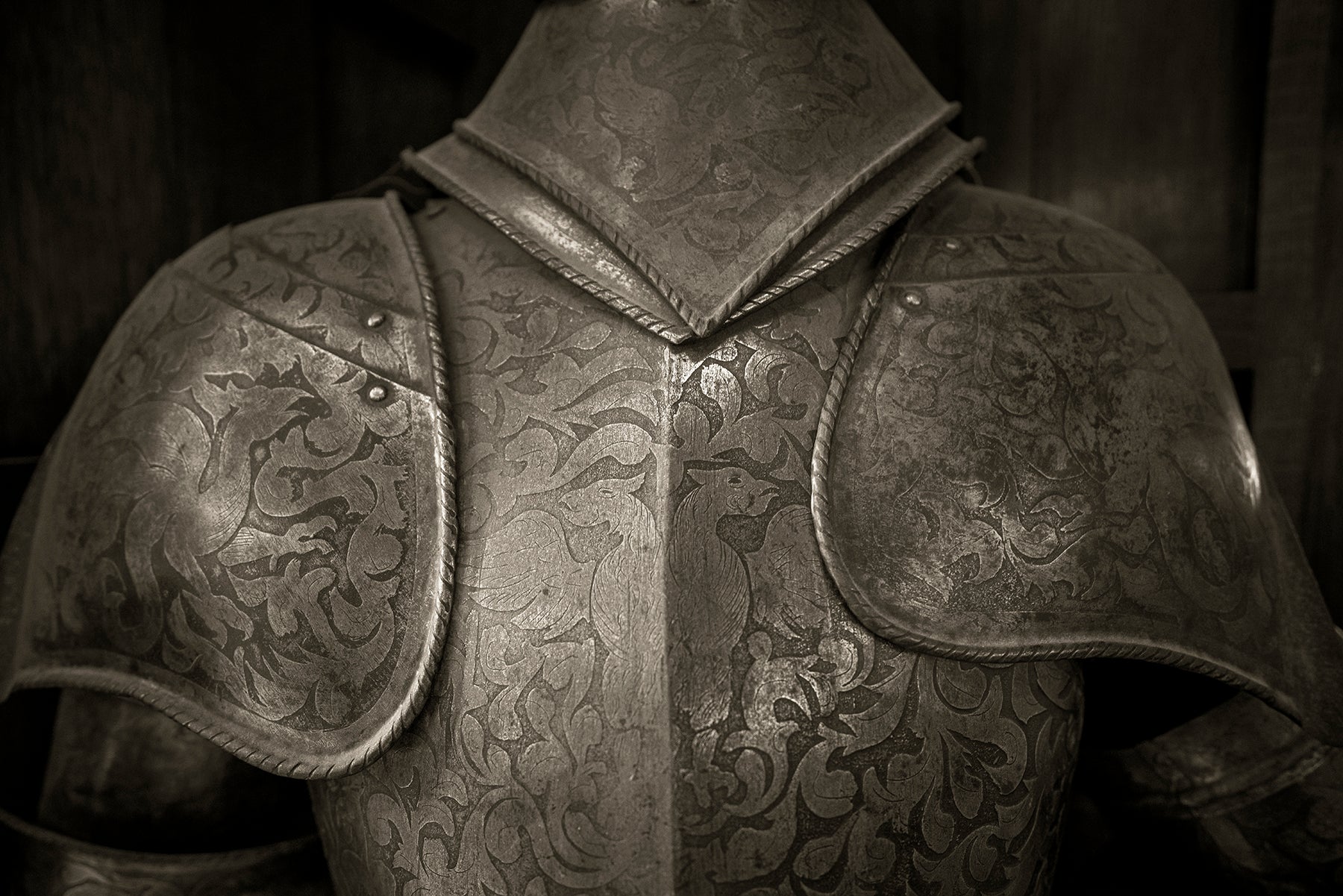 Medieval suit of armor