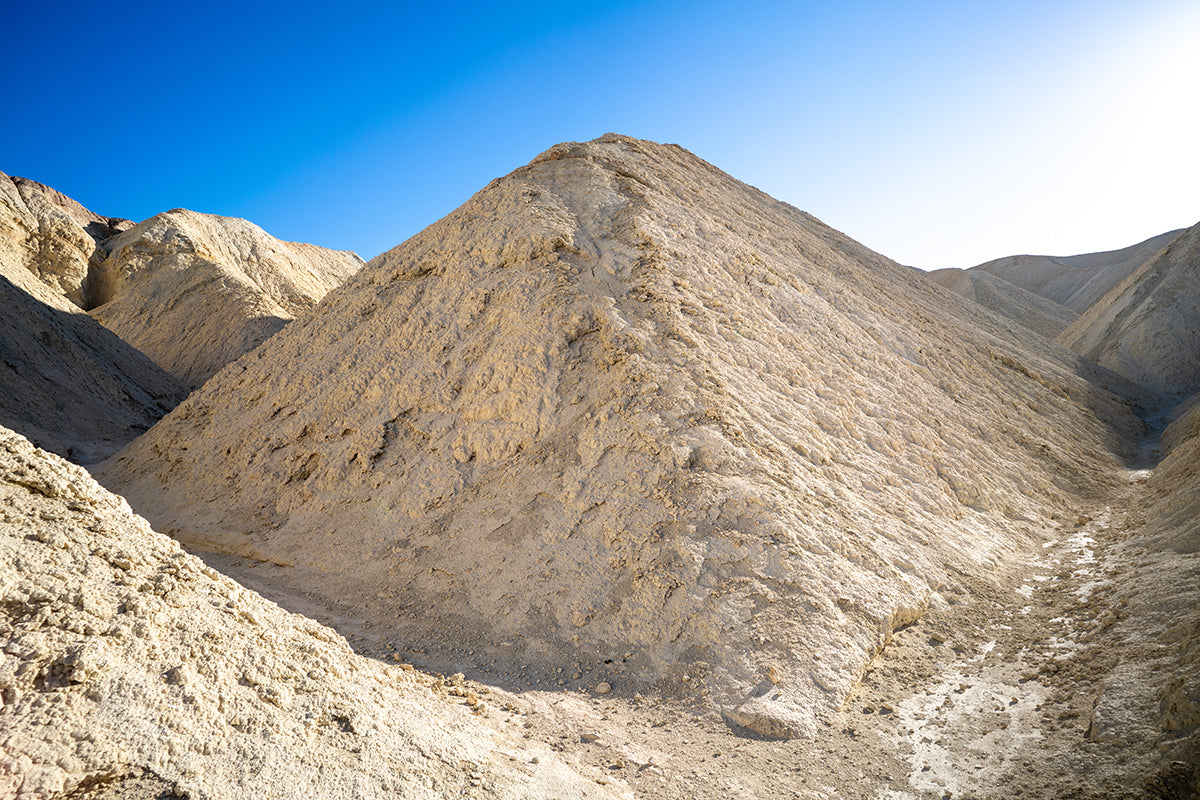 A mudstone hill in Golden Canyon, Death Valley