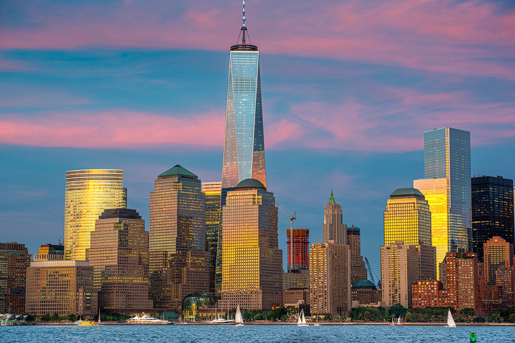 A view of the NYC skyline in 2014