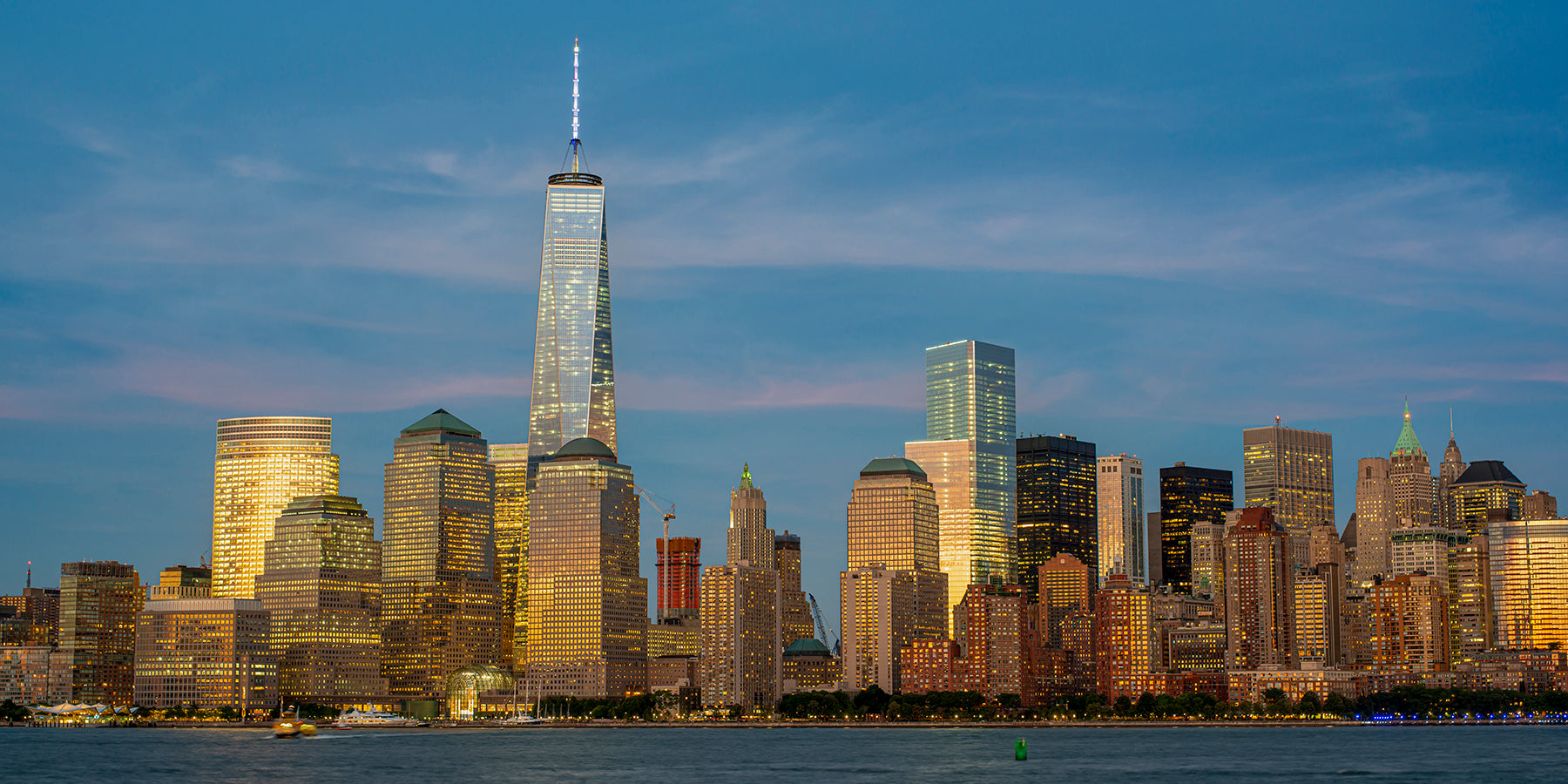 A view of the NYC skyline from 2004