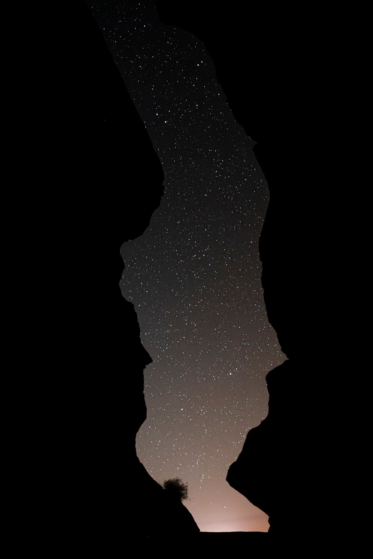 Entrance to the Upper Antelop0e Canyon at night