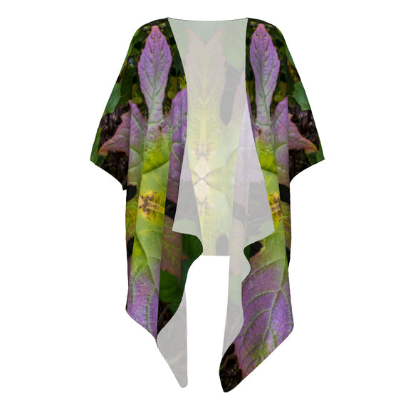 Oak Leaf Hydrangea - Draped Art Kimono