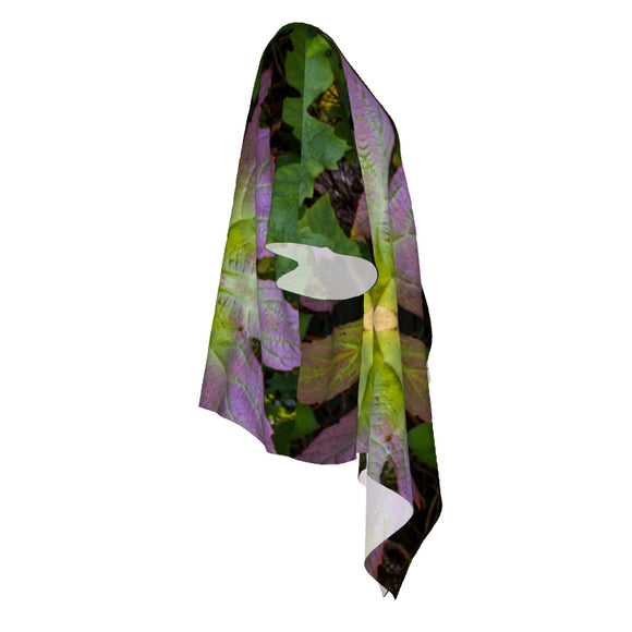 Oak Leaf Hydrangea - Draped Art Kimono