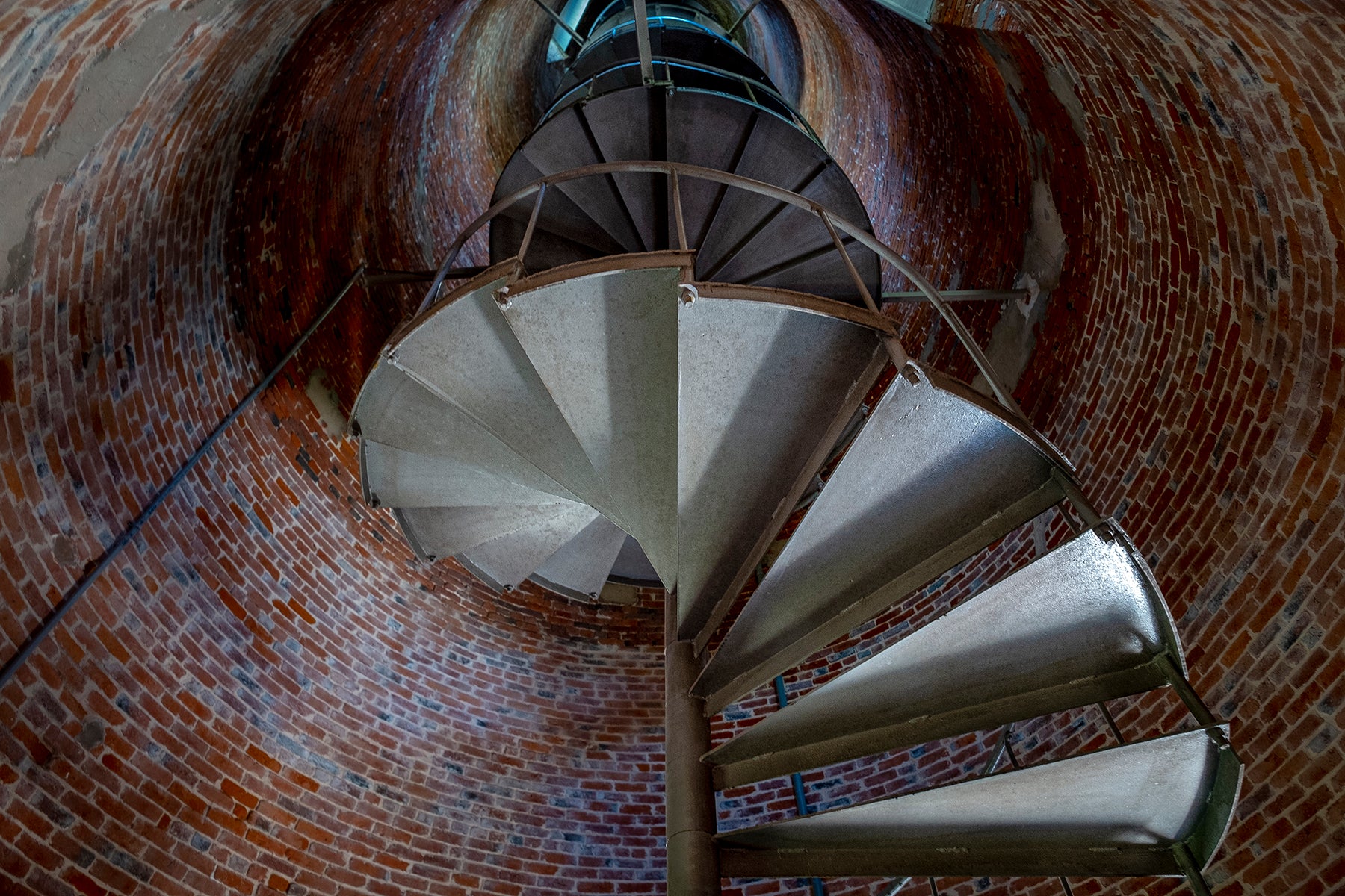 Interior view of the Ocracoke Light Station 