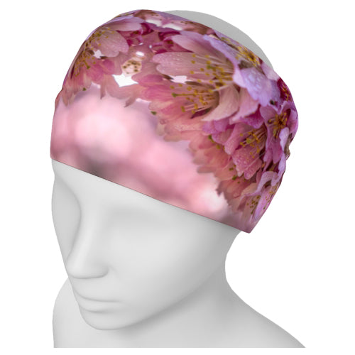 Headband with a cherry blossom design