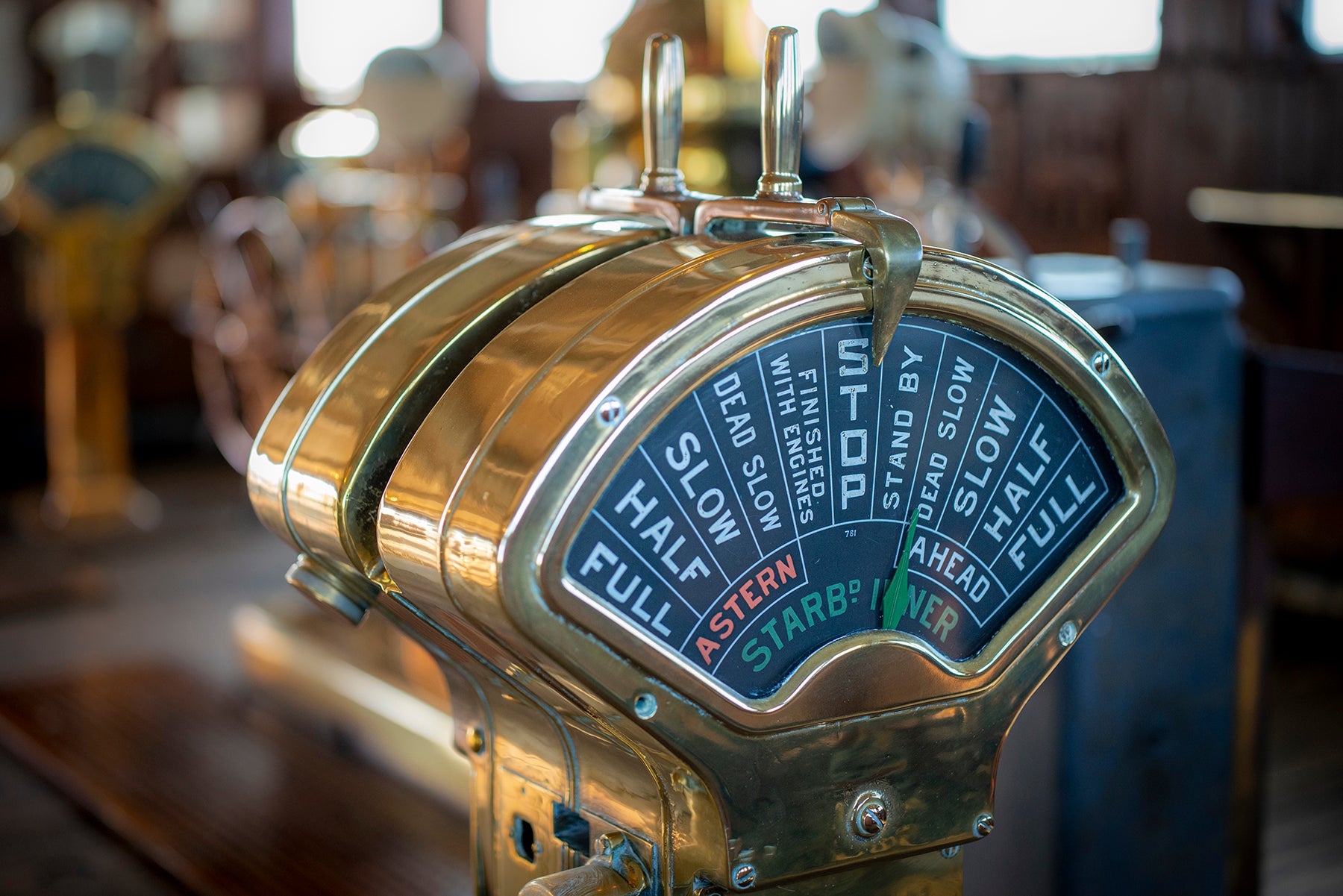 A Chadburn on the Queen Mary ocean liner