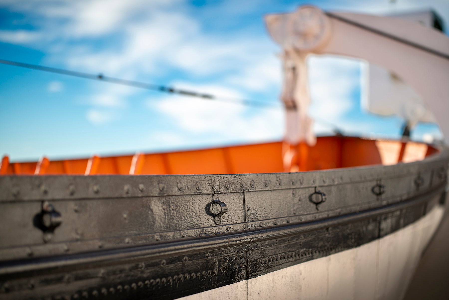 A Lifeboat used on the Queen Mary ocean liner