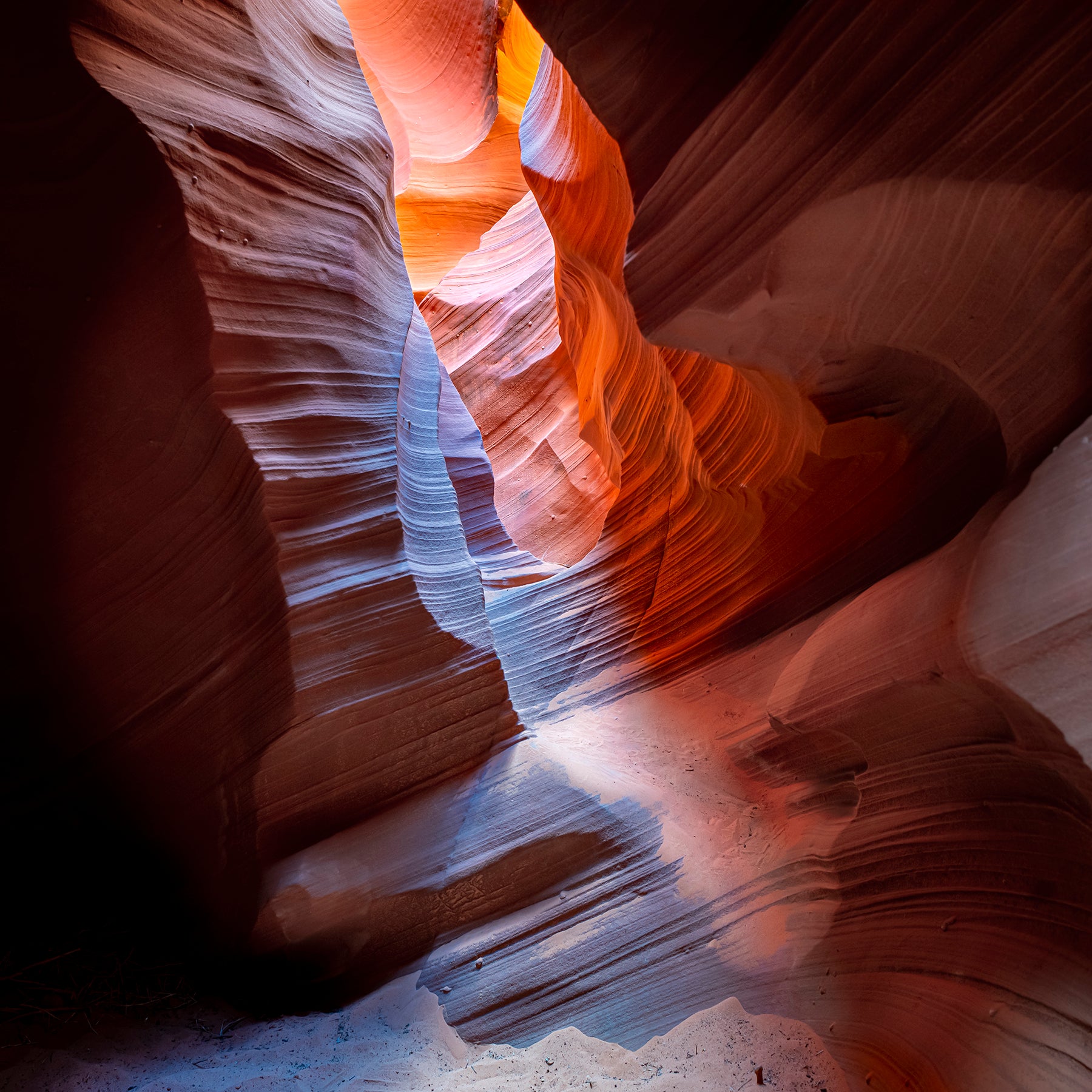 A narrow passage in Rattlesnake Canyon