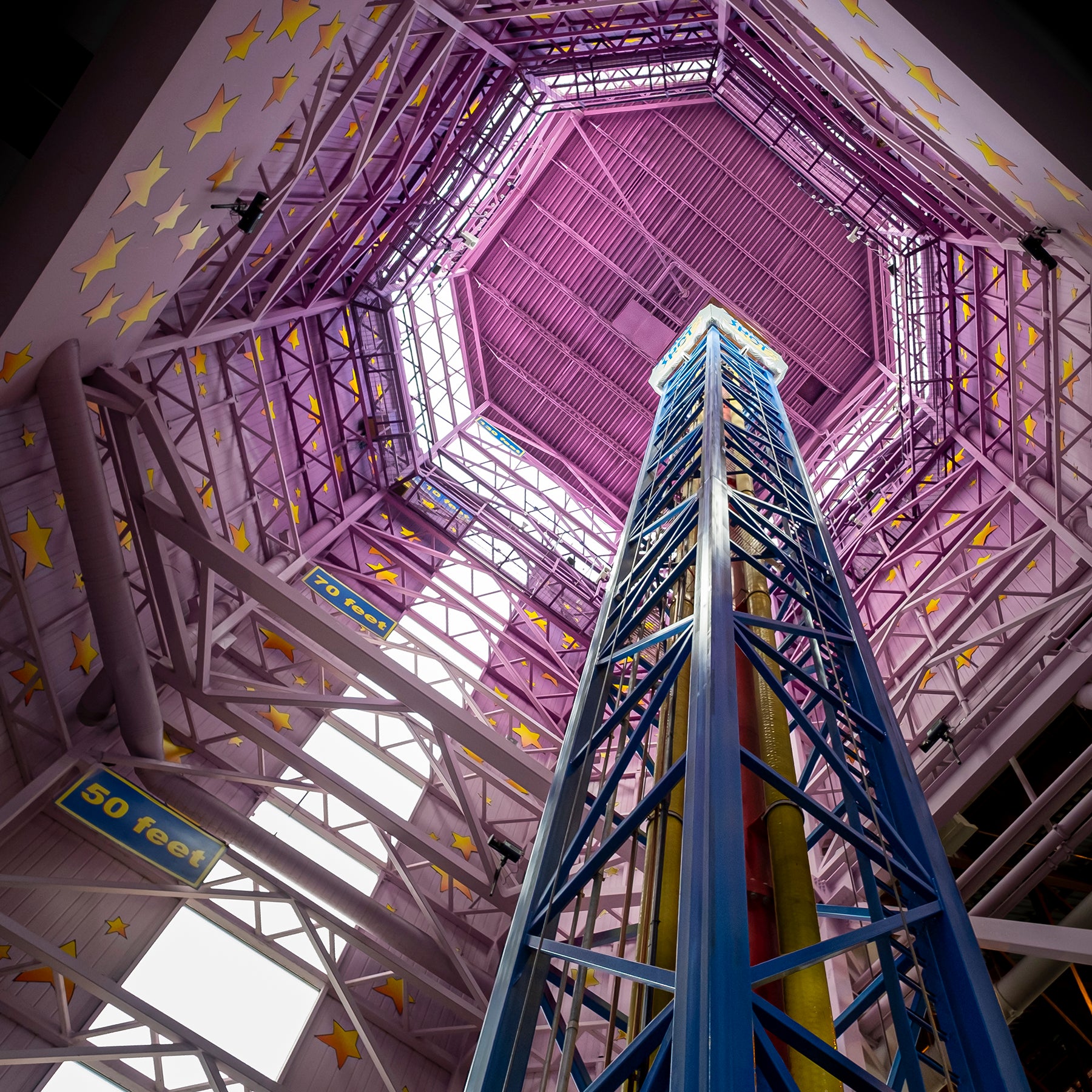 Space shot ride at the West Edmonton Mall