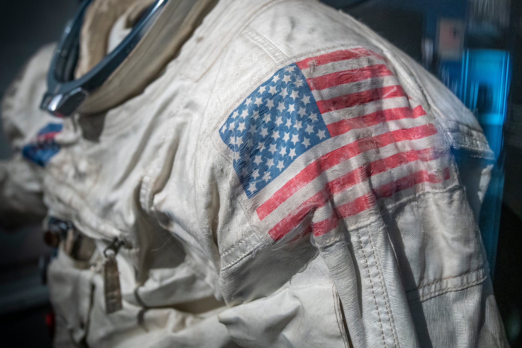 Space suit used by astronaut James Young