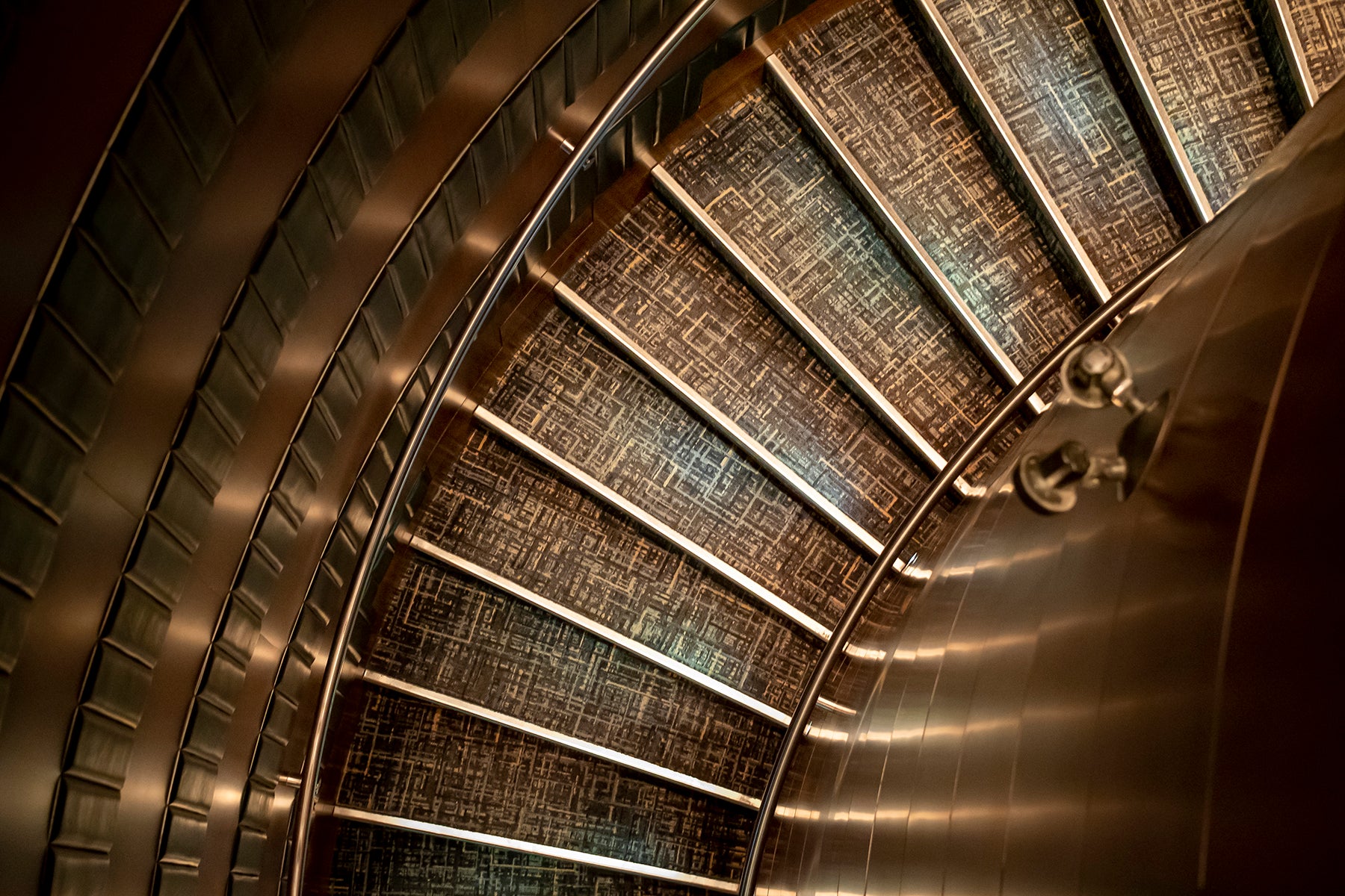 Staircase at the Gotham Steakhouse in Vancouver