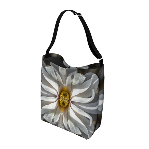 Shoulder tote bag with a Star Magnolia design