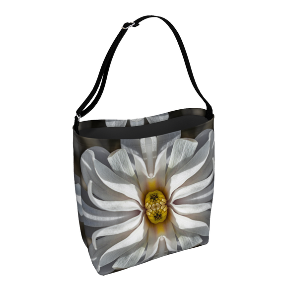 Shoulder tote bag with a Star Magnolia design