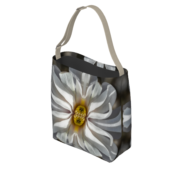 Shoulder tote bag with a Star Magnolia design