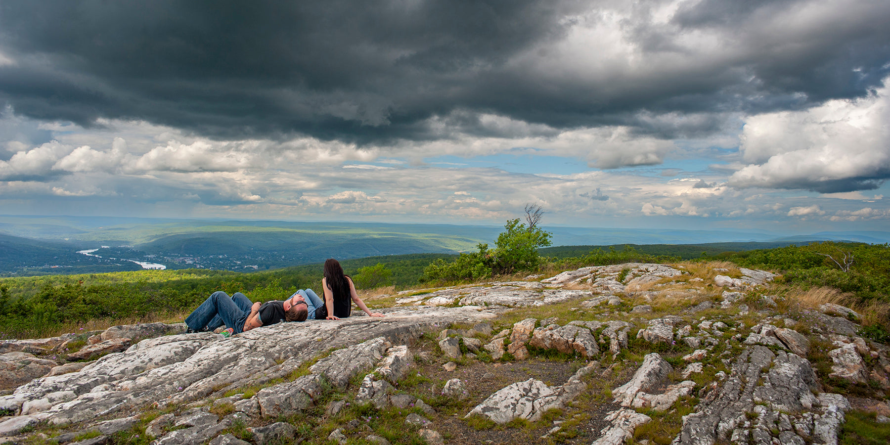 A couple at High Point State Park in New Jersey