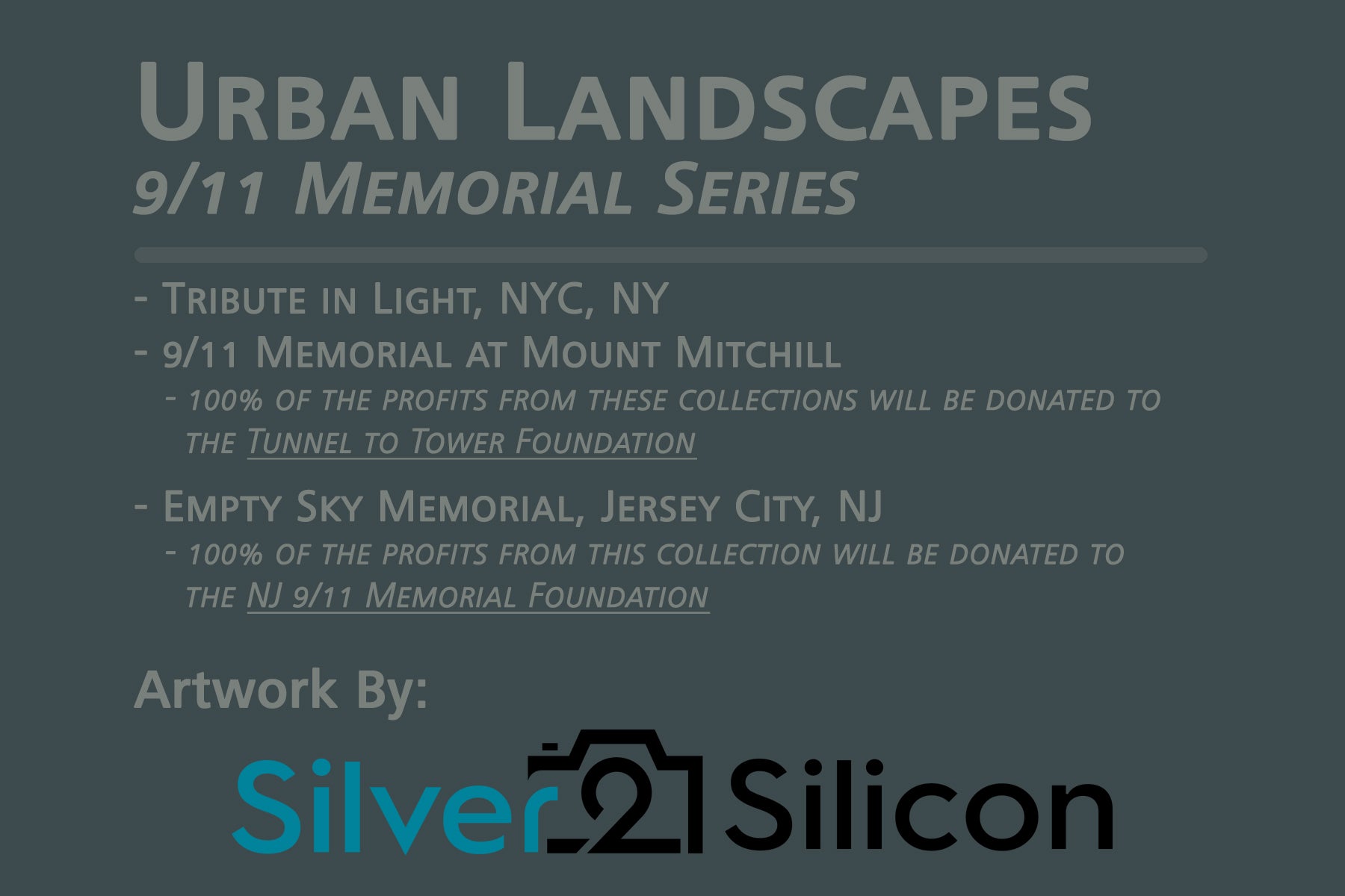 Urban Landscapes, 9/11 Memorial Series