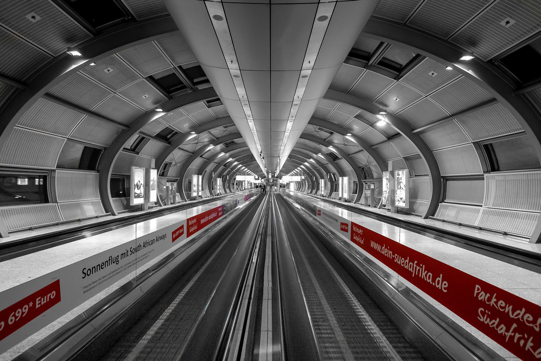 Moving sidewalk at Frankfurt Airport