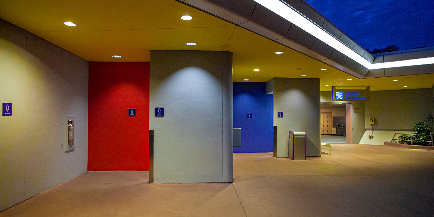 Restroom entrance at Epcot Center in Orlando